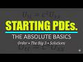 PDEs Explained: Order, The "Big Three", and Solutions