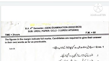 B.A 4th Semester Honours Question Paper-2022//Urdu(CC-L2-2)//Burdwan University