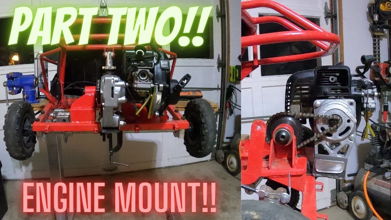 Part 2 of the Razor Dune Buggy gas engine converson! - YouTube