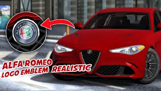 Alfa Romeo Giulia Logo Design Car Parking Multiplayer