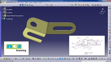 CATIA V5/V6 Tutorial |sheet Metal design and Manufacturing in detail