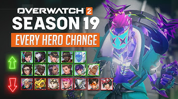Overwatch 2 - EVERY HERO CHANGE for Mid-Season 19 (5v5 & 6v6 & Stadium Included)