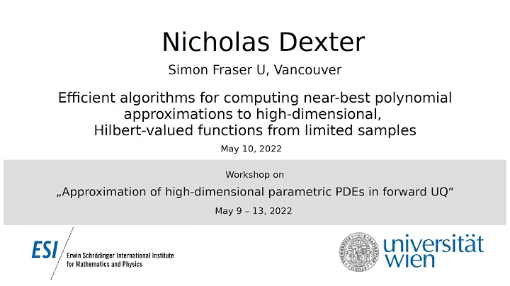 Nicholas Dexter - Efficient algorithms for computi...