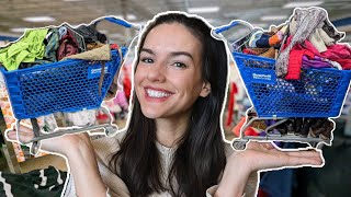 I Ended up FILLING TWO FULL CARTS at Goodwill!! Come Thrift With Me to Resell Online eBay & Poshmark