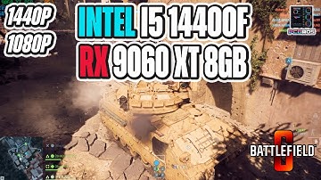Battlefield 6 Benchmarks 1440P - RX 9060 XT + Intel i5 14400F