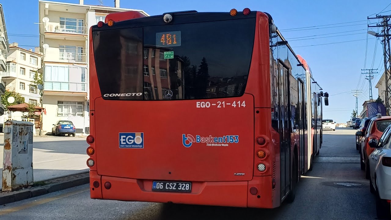 3.nesil Mercedes-benz Conecto ngt g.Turbo sesi ve  Gürültülü Fan sesli yolculuk.Kod no 21-414