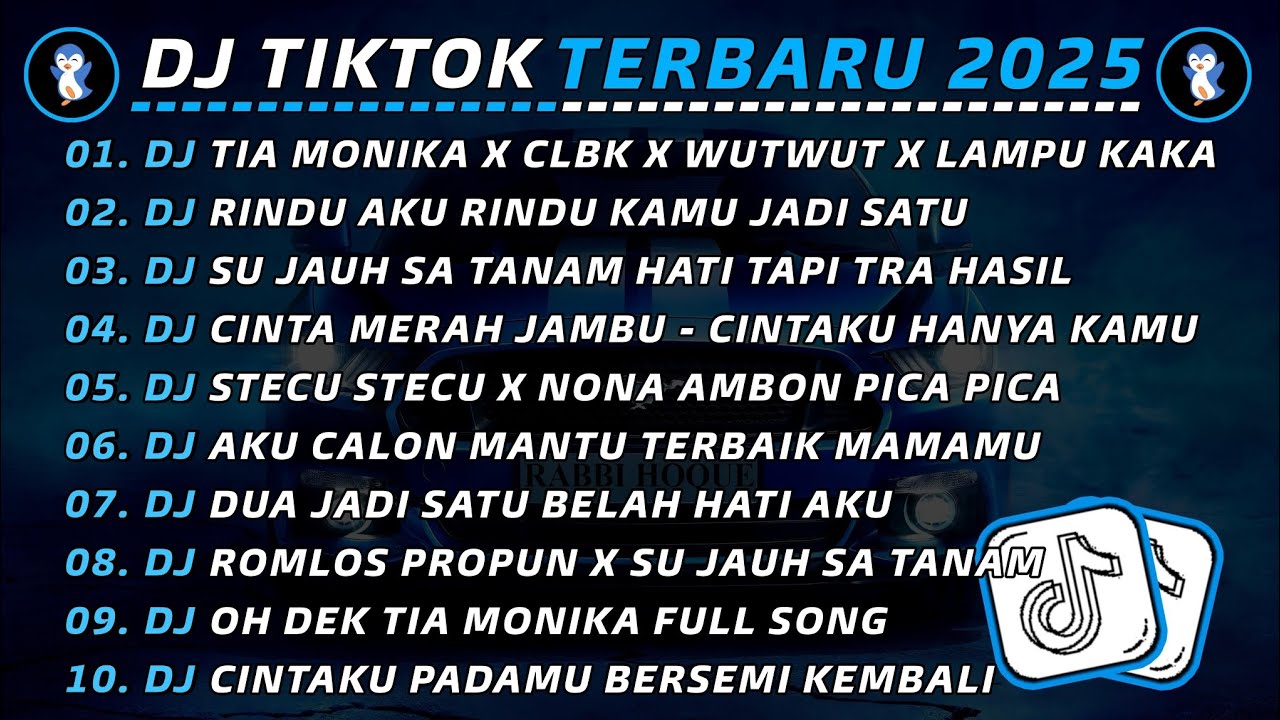DJ TIKTOK TERBARU 2025 🎧 DJ TIA MONIKA X CLBK X WUTWUT 🎵 DJ RINDU AKU RINDU KAMU JADI SATU VIRAL
