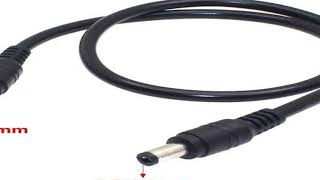 18AWG DC Power Plug 5.5 x 2.1mm Male To 5.5 x 2.1mm Male CCTV Adapter Connector Cable 12V 10A Power
