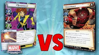 Shadow Cat [Leadership] Vs Juggernaut [Expert] | Marvel Champions Gameplay
