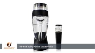 LUX Essentials Deluxe Wine Aerator Gift Set - Wine Aerator, Tower, Stand and Vacuum Wine Pump