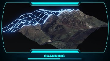 blender sci-fi scan animation