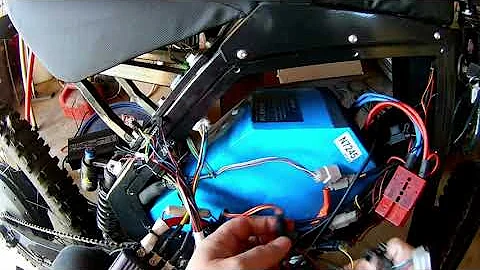 Swapping out the old Sabvoton Controller on a stealth bomber ebike clone.