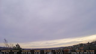 Timelapse Cam 1 - 6. mars 2021