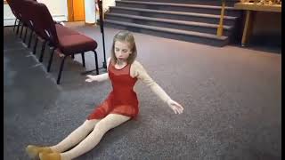 Jaden, 13, performance a dance for her school Christmas program.