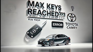 Programming a key for Toyota Camry 2009 (walkthrough with troubleshooting)