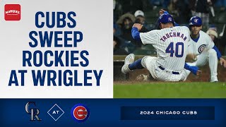 RECAP: Cubs Sweep Rockies at Wrigley Field!