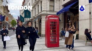 London Spring Walk 🇬🇧 Seven Dials, Piccadilly Circus to MAYFAIR | Central London Walking Tour [HDR]