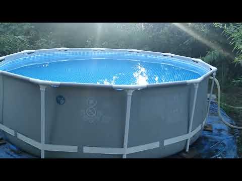 Бассейн каркасный Intex Prism Frame 26716 NP с фильтр-насосом и лестницей (366*99 см, объем 8592 л)