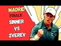 LIVE SINNER - ZVEREV🔥🎾 FINALE MADRID