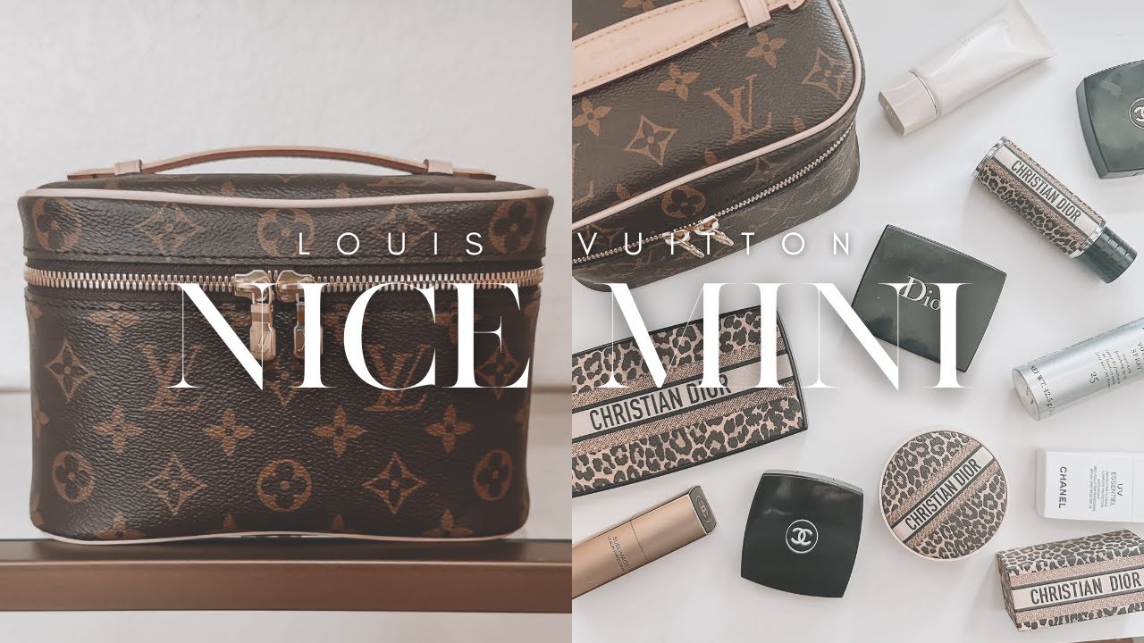 Louis Vuitton Nice Nano VS Nice Mini  Pros & Cons + MOD SHOTS // Louis  Vuitton Toiletry Pouch 