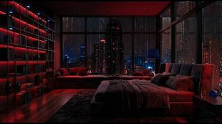“Harmony in the Darkness: The Symphony of Lights and Rain in the Night City”