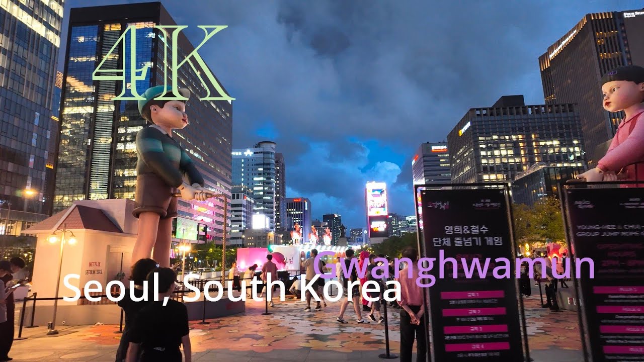 [SomeWhereMove] Squid Game Event & Neon Night at Gwanghwamun 