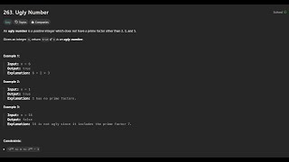 Leetcode 263 | Ugly Number