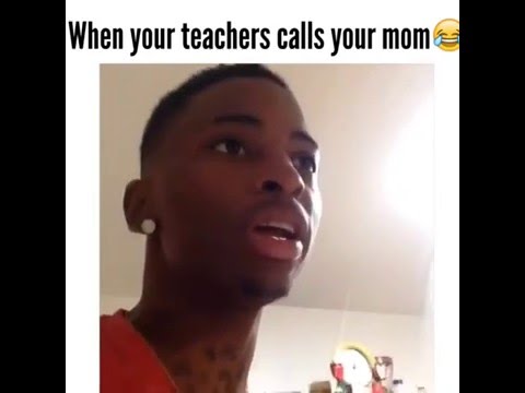 When your teacher calls your mom - YouTube