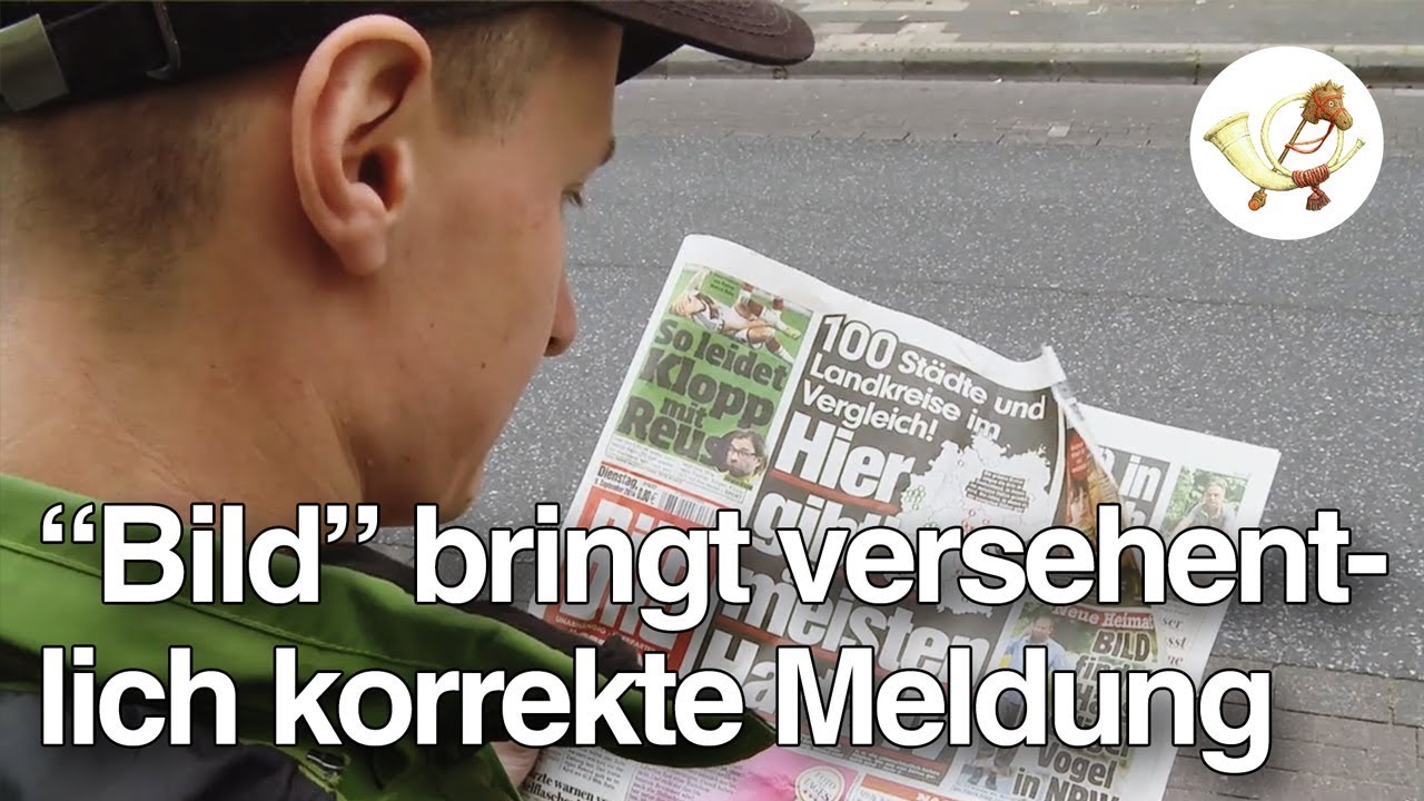 New Eklat! Korrekte Meldung versehentlich in \