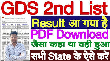 India Post 2nd Merit List 2023 PDF Download | India Post GDS 2nd Merit List 2023 PDF Download