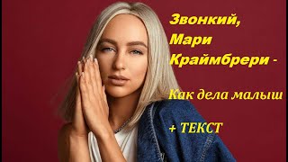 Звонкий, Мари Краймбрери - Как дела малыш( НОВАЯ МУЗЫКА 2021) I ТЕКСТ ПЕСНИ, ПОПРОБУЙ ПОДПЕВАТЬ