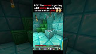 Adding LORE to the Minecraft SERVER #minecraft #minecraftmemes