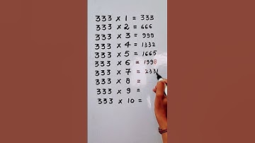 Write the Table of 333 in 19 second only..#maths #mathshack #mathstricks ‎@study_care0 