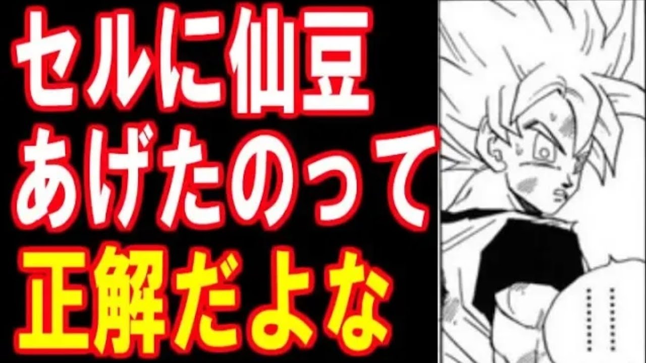 ドラゴンボール なぜ悟空はセルに仙豆を与えたのか セル仙豆だ食え Youtube