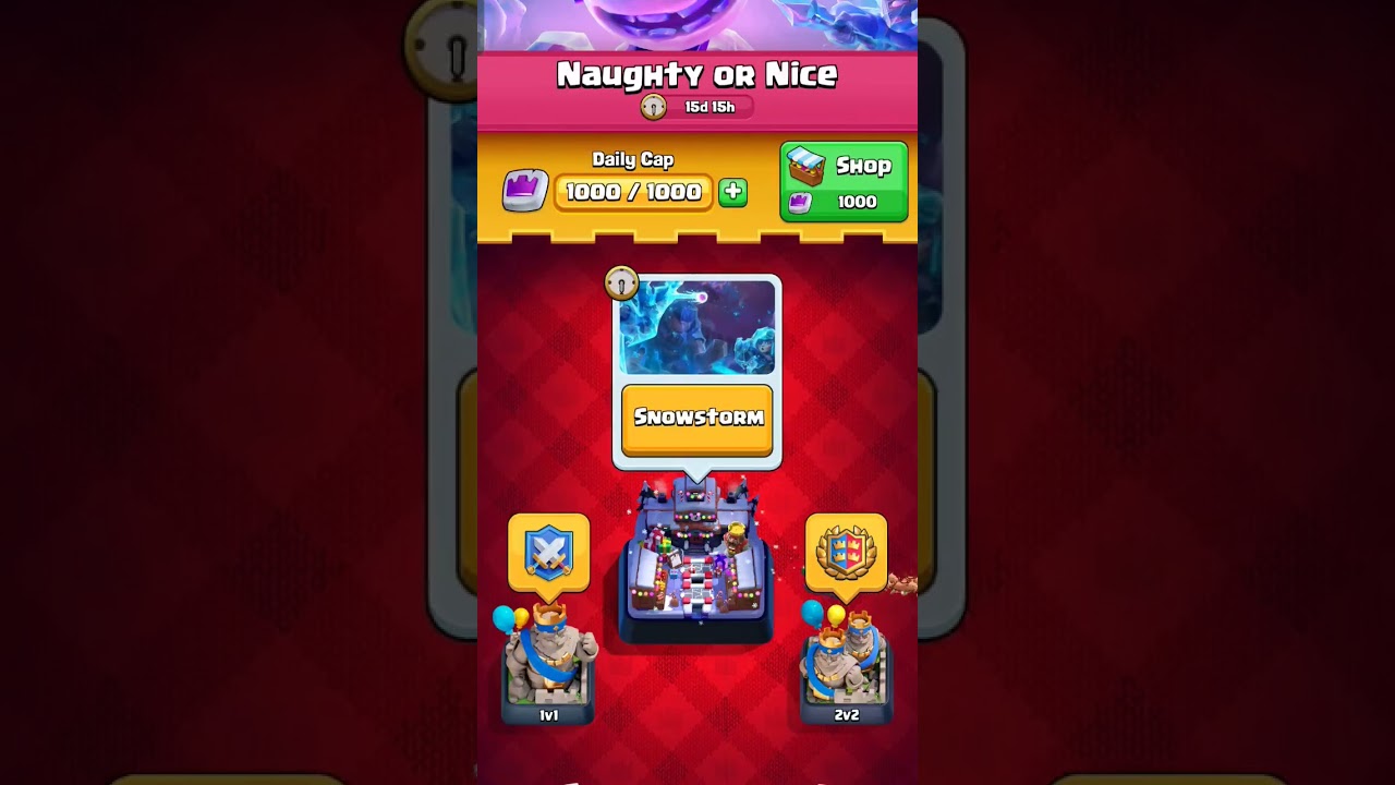 best deck for SNOWSTORM tournament clash royale 