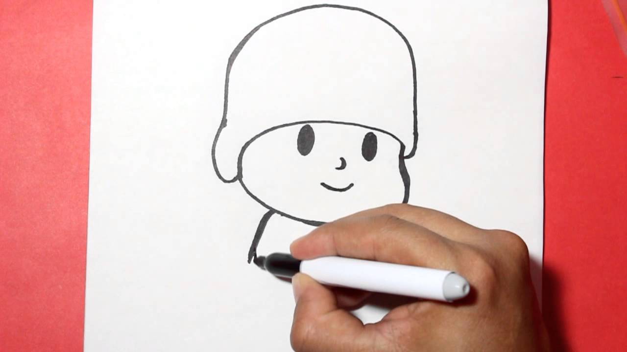 COMO DESENHAR O POCOYO, CÓMO DIBUJAR POCOYO, HOW TO DRAW POCOYO, POCOYO