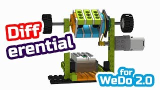 Differential mechanism on Lego WeDo 2.0 instruction