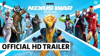 Fortnite -  Nexus War Marvel Battle Pass Gameplay Trailer