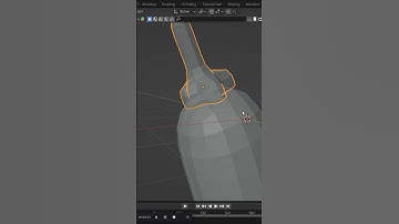 Green Pepper Modeling #shorts #food #blender #blendertutorial