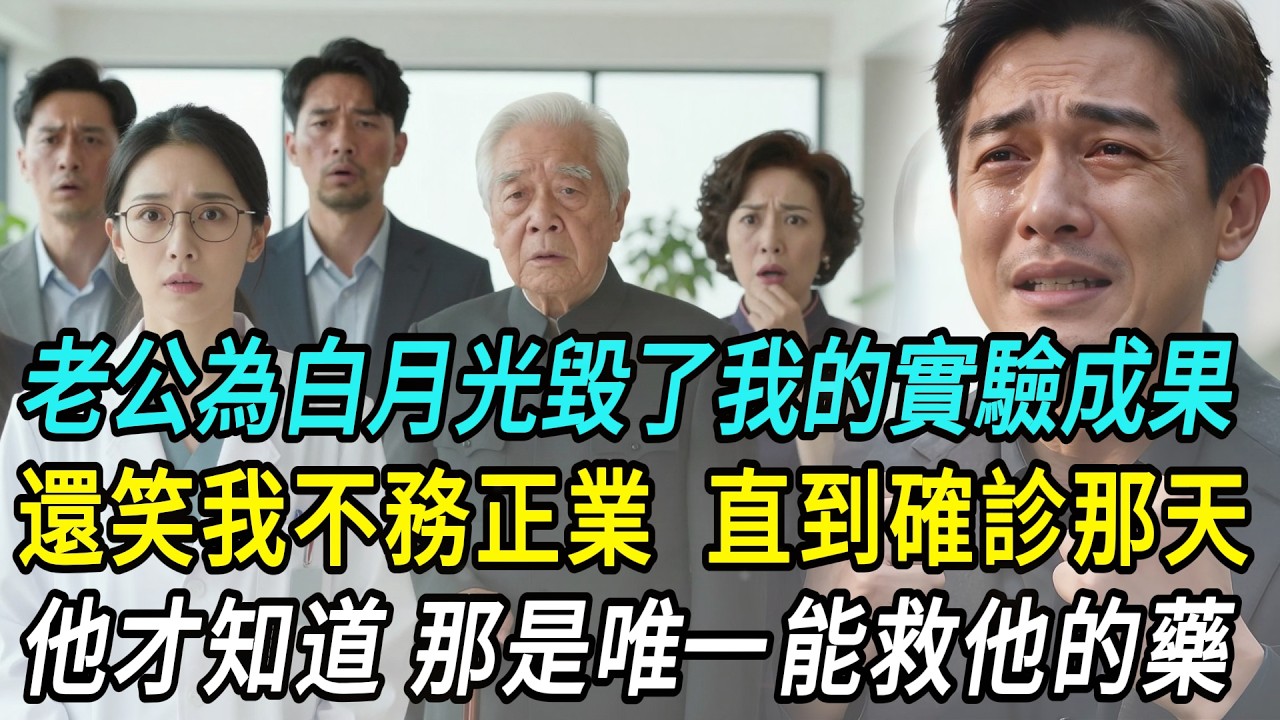 老公為白月光毀了我的實驗成果，還笑我不務正業。直到確診那天，他才知道，那是唯一能救他的藥！