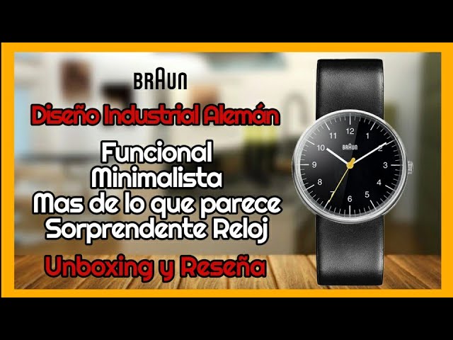 Reseña Braun BN0024 Reloj Minimalista Funcional Diseño de Dieter