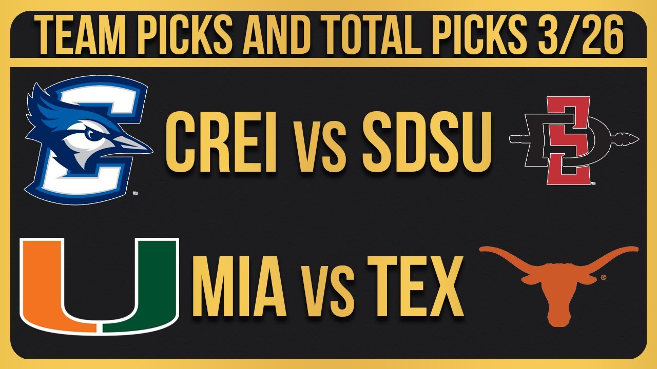 FREE College Basketball Picks Today 3/26/23 CBB Picks NCAAB Betting