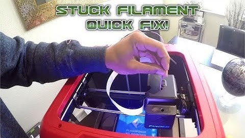 Unclogging 3D Printer Flashforge Finder - EASY!