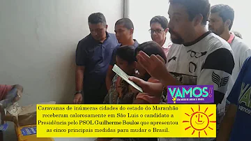 CARAVANAS RECEBEM BOULOS EM SÃO LUIS