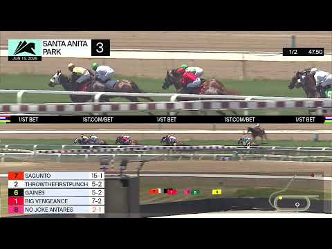 No Joke Antares wins Race 3 on Monday, June 15 at Santa Anita Park