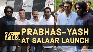 Prabhas with Yash at Salaar Launch Photos | Salar Muhurat Pics | KGF 2 | Prashanth Neel