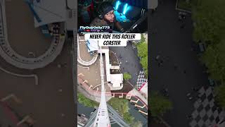 Never ride this roller coaster 😳 #shorts #viral ￼
