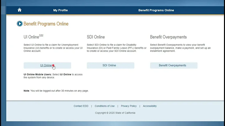 CA EDD how to download form 1099G 2021 in California to report unemployment benefits to IRS in taxes