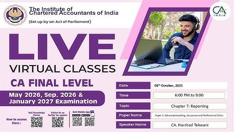 Final Paper 3: AAA&PE | Topic: Chapter 7: Reporting | Session 2 | 08 Oct, 2025