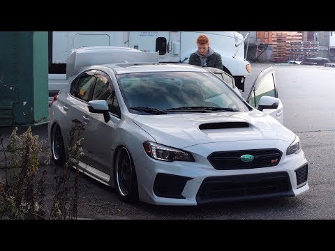 picking-up-my-accuair-bagged-2018-subaru-sti!!!